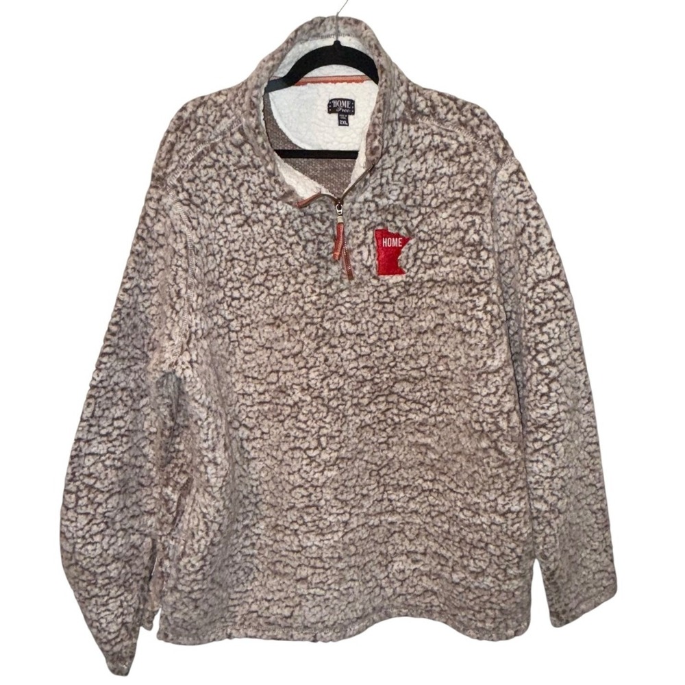 Minnesota Home State‎ Fleece Sherpa Pullover Womens 2XL
